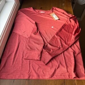 Eddie Bauer Women's Red Long Sleeve Base Layer